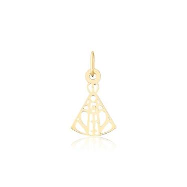 Imagem de Pingente De Ouro Nossa Senhora Aparecida Puro 18k Pm42 - MAEHLER Arte 