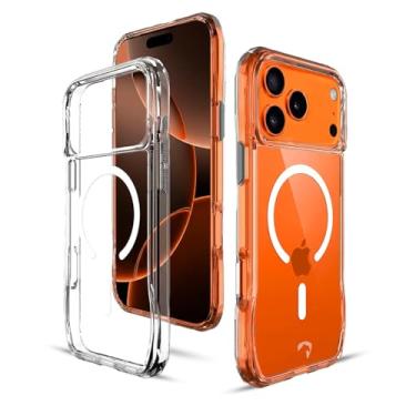 Imagem de Amet Capa Capinha Iphone 17 Pro Max, Ultra Case Diamond, Transparente, MagSafe, Anti-Shock, Reforço Lateral, Bordas Elevadas, Garantia 1 Ano