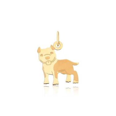 Imagem de Pingente Pet Dog Pitbull Ouro Puro 10k Pm13 - MAEHLER