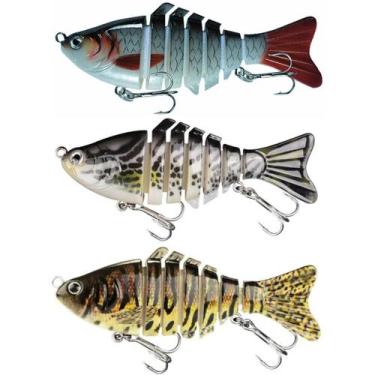 Imagem de Kit 3 Iscas Artificiais 6 Sessões movimento realista olho 3d - SWG, Ci