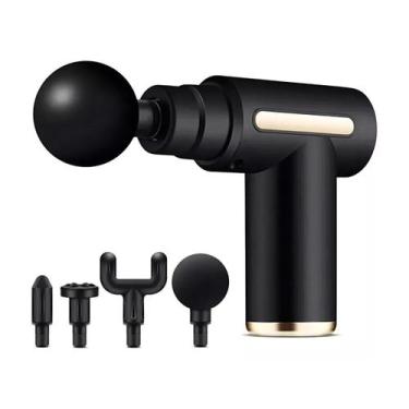 Imagem de Pistola Massageadora Muscular Portátil Com 6 Pontas Para Relaxamento -