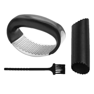 Imagem de Esmagador de alho, esmagador de cozinha com confortável - espremedor manual de alho, para cozinha, restaurante, hotel, apartamento, dormitório, acampamento, churrasco, piquenique, mulheres