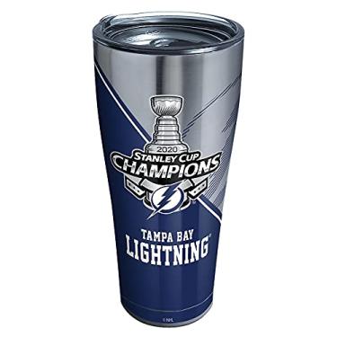 Imagem de Tervis Copo térmico de parede tripla NHL Tampa Bay Lightning, 850 g – Aço inoxidável, Stanley Cup Champions 2020