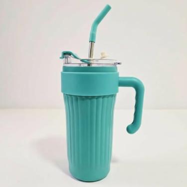 Imagem de Caneca Térmica Inox 860ml com Canudo