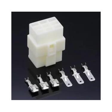 Imagem de 1 conjunto 1 2 3 4 6 8 9 12 14 pinos conector de cabo elétrico automotivo 6,3 mm fio macho e fêmea 7122-2128(1)