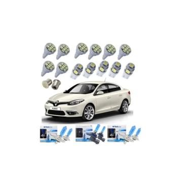 Imagem de Kit Led Super Branca Farol Milha Renault Fluence 2011 A 2018