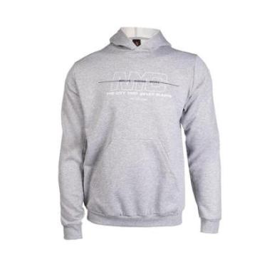 Imagem de Moletom Masculino Desayner Capuz Estampa Nova York Preto-Masculino