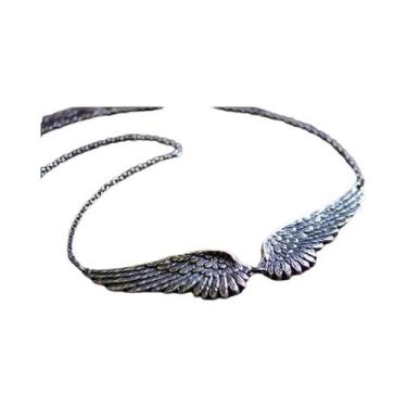 Imagem de Colar Choker Vintage Com Asas De Anjo E Plumas Para Mulheres, Corrente