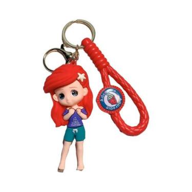 Imagem de Chaveiro Fofo Mickey Minnie Desenho Animado Anime Disney Série PVC De 