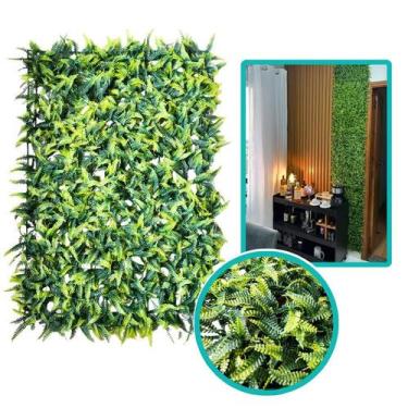 Imagem de Painel Planta Artificial Buchinho Samambaia Grama 40x60cm - CLICK HOUS