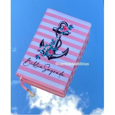 Imagem de Bíblia Ancora com Pingente no fitilho Com Harpa E Índice Letras Grande