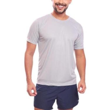 Imagem de Camiseta Masculina Dry Manga Curta Proteção UV Slim Fit Básica Academia Treino Fitness-Masculino