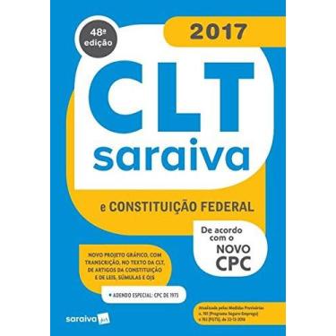 Imagem de Clt Saraiva e Constituição Federal - Acompanha Clt Legislação Saraiva 