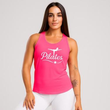 Imagem de Regata Feminina Dry Fit Pilates Academia Treino Gym Fitness Yoga LANÇA
