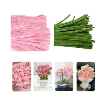 Imagem de Limpadores De Cachimbo Em Cores Pastel 100-200 Peças, Hastes De Chenil