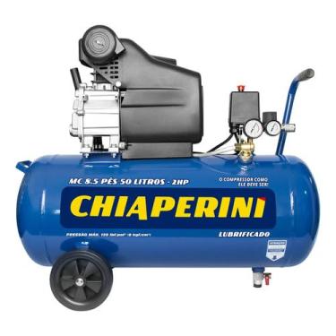 Imagem de Compressor Ar Elétrico Portátil 50l 2hp Mc 8.5/50 Chiaperini