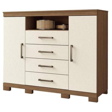 Imagem de Comoda Havana Master Com Pés Jatobá Areia Acetinado - Santos Andirá