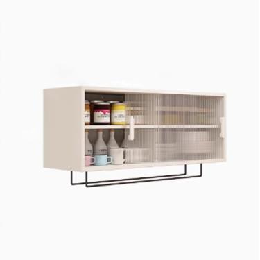 Imagem de Armários de cozinha e banheiro montados na parede, armazenamento de vidro de porta deslizante para sala de estar, armários laterais para sala de jantar, soluções de armazenamento elegantes e