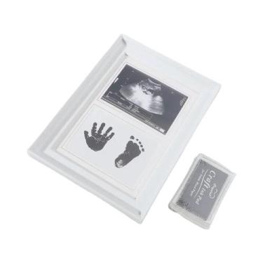 Imagem de Porta-Retrato Para Bebê Recém-Nascido Com Almofada De Tinta Para Impre