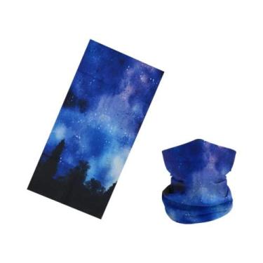 Imagem de Bandana De Ciclismo Unissex Com Estampa De Estrelas, Sem Costura, Prot