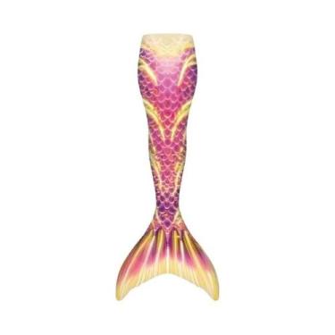 Imagem de Fantasia De Sereia Para Crianças E Adultos, Traje De Natação Com Monof