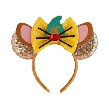 Imagem de Tiara De Mickey Mouse Para Mulheres Com Laço Do Castelo Da Cinderela P