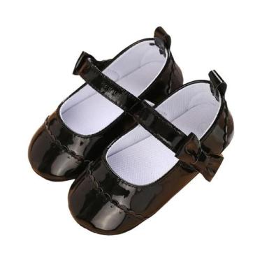Imagem de Sapatos Antiderrapantes Pretos Para Bebês, Para Meninos E Meninas De 0