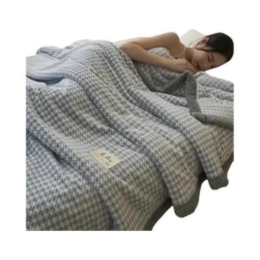 Imagem de Cobertor De Chenille Macio Tricotado, Lavável Na Máquina, Feito À Mão 