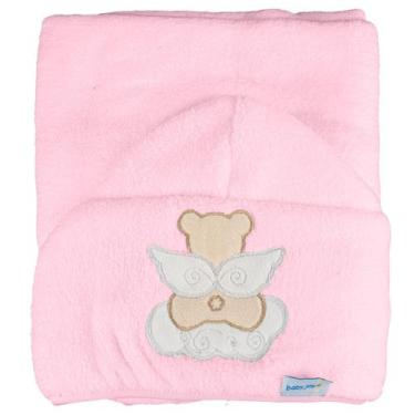 Imagem de Toalha de Banho para Bebê 70cm x 90cm Baby Joy, anjinho rosa