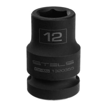Imagem de Soquete Impacto 1/2`` 12mm Crmo Stels Encaixe Sextavado