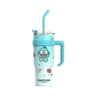 Imagem de Copo Térmico Sanrio Hello Kitty Kuromi Melody De 1200ml Com Canudo Par