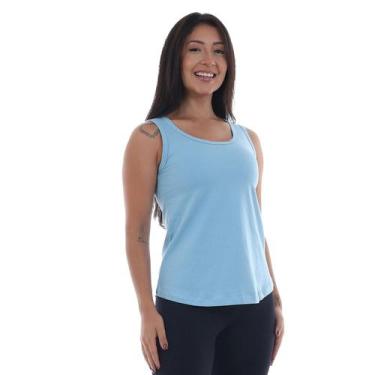 Imagem de Regata De Alça Larga Feminina Para O Calor Leve Confortável Cor:RosaTa