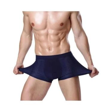 Imagem de Pacote De Cuecas Boxer De Bambu Para Homens Em Tamanho Grande, Calcinh