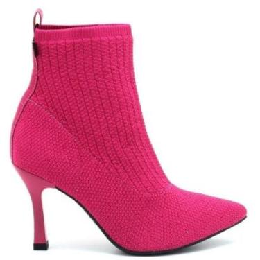 Imagem de Bota Dakota Cano Curto Malha Salto Fino Feminino G5813-Feminino