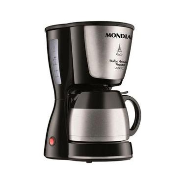 Imagem de Cafeteira Elétrica Mondial Dolce Arome Thermo Inox C-33 JT 24 Xícaras - Preta
