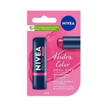 Imagem de Hidratante Labial NIVEA Hidra Color Rosa Pink 4,8g
