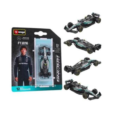 Imagem de Carro Modelo Mercedes-AMG 2025 F1 W16 1:64 Bburago George Russell Kimi