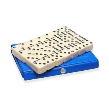 Imagem de Jogo Dominó Profissional Estojo C/ 28 Peças Original - Jogo P/ Amigos 