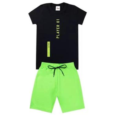 Imagem de Kit 5 Conjuntos Infantil Meninos Roupas Verão Atacado - Moderna Fashio