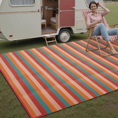 Imagem de Tapete ao ar livre PureCozy 150x240 cm com faixa impermeável reversíve