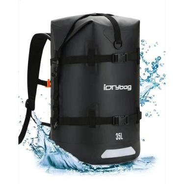 Imagem de Mochila Impermeável Unissex 35L 55L IDrybag Para Camping, Caiaque, Pes