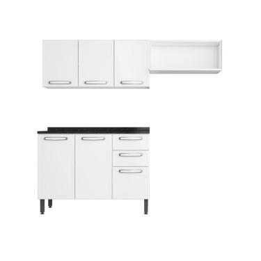 Imagem de Cozinha Compacta Em Aço 6 Ptas 2 Gavetas Evidence Bertolini