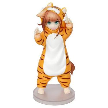 Imagem de Estátua de boneco de anime, modelo colecionável, Golden Tigers Heads -