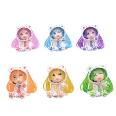 Imagem de Figura de anime, modelo colecionável, modelo Hatsune Miku, 6 unidades/