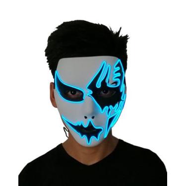 Imagem de Máscara Cold Light Glowing Handsome Man Halloween Carnival - yiweisai