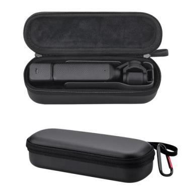 Imagem de Estojo de transporte REYGEAK para DJI Osmo Pocket 3, couro PU preto