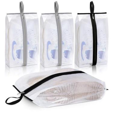 Imagem de Bolsas de sapatos MISSLO Waterproof Travel, pacote com 4 unidades, GG,