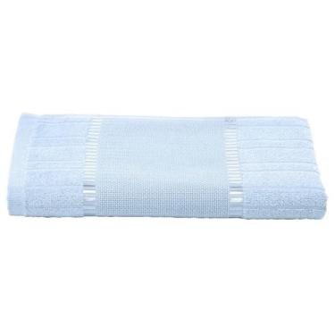 Imagem de Toalha Banho Bella Dohler Bordar Barrado Etamine 70X140cm - Azul Claro