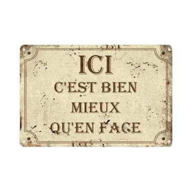 Imagem de Placa De Metal Vintage Retrô Engraçada Para Decoração De Parede De Bar