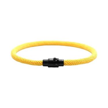 Imagem de Pulseira Masculina Multicolorida De 4mm Em Tecido Trançado, Acessório 